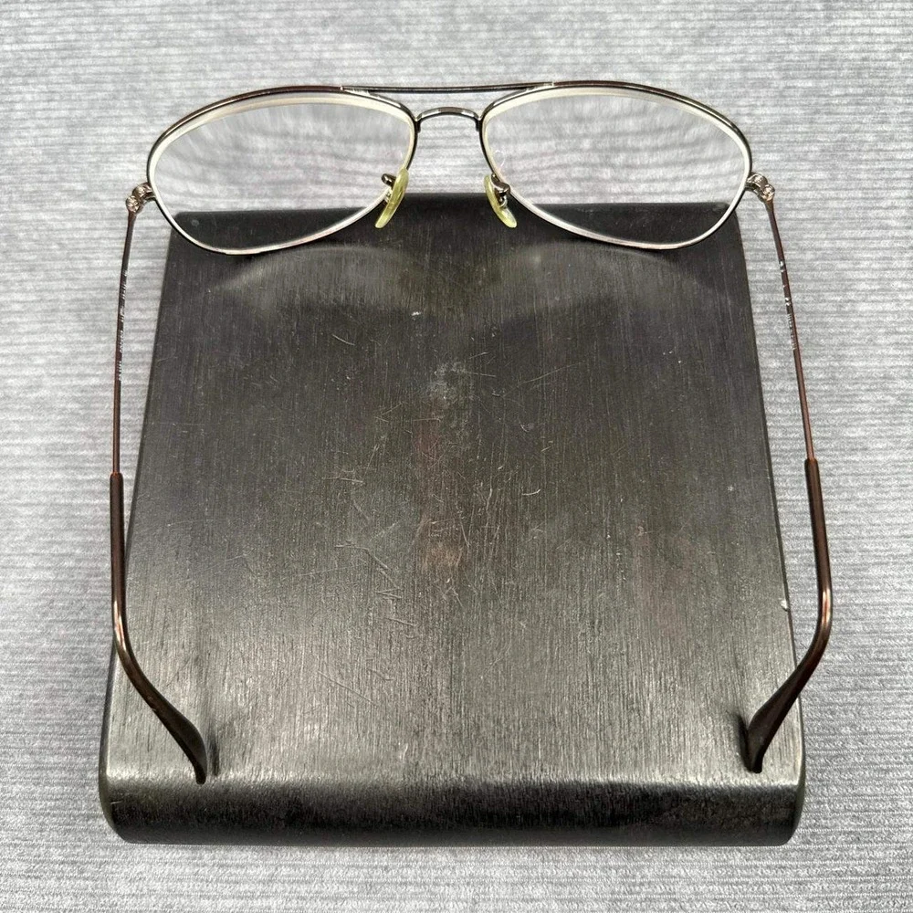 Ray-Ban Cockpit RB 3362 Brown Metal Aviator Sunglasses 59-14 3N Made in China